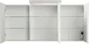 Badezimmer Spiegelschrank 3-türig LED-Acryllampe 140cm Weiß Produktbild-Vorschau 6