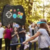 Set Pinata Relaxdays, 3 pezzi, con manico, da appendere, Anteprima dell’immagine prodotto 2