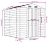 vidaXL Gartenhaus Braun 191 x 215 x 198 cm Verzinkter Stahl Produktbild-Vorschau 6