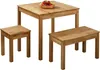 Krok Wood Esstisch Tomas aus Massivholz in Eiche 75x75x75 Produktbild-Vorschau 2