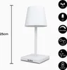 abathe LED Akku Tischleuchte mit USB in weiß - stufenlos Produktbild-Vorschau 2
