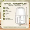 Kabelloser Mini-Zerkleinerer 250 ml mit Glasbehälter, USB-C Produktbild-Vorschau 7
