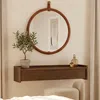 Konsole Japandi mit 1 Schublade, Dunkles Holzoptik, 80cm Produktbild-Vorschau 2