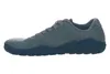 A side view of a single gray sneaker with a dark blue sole against a white background. Produktbild-Vorschau