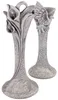 Vasi per tombe decorati set di 2 vasi per cimiteri Ø 6x17 Anteprima dell’immagine prodotto 2