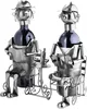 BRUBAKER Porte-bouteilles Couple marié Métal Sculpture Voir les images du produit 4