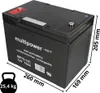 Multipower Batterie au plomb MP75-12C Pb 12V 75Ah résistant Voir les images du produit 2