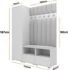 Garderoben-Set Nela II LUX, gepolsterte Garderobe 150 cm Produktbild-Vorschau 8