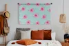 MuchoWow® Wandteppich Wandbehang Blumen - Sommer - Rosa - Produktbild-Vorschau 4