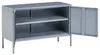 BELIANI Metallschrank Grau Stahl 100 x 40 x 65 cm Sideboard Produktbild-Vorschau 6