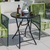 GOPLUS Beistelltisch rund, Ø59cm Gartentisch klappbar aus Produktbild-Vorschau 2