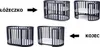 An instructional image showing how a crib can be transformed into a playpen. Anteprima dell’immagine prodotto