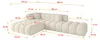 ALTDECOR Ecksofa in L-Form OLEA-L2 - 289x176x71 cm Beige - Produktbild-Vorschau 5
