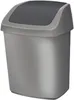 Curver Schwingdeckeleimer silber 10 Ltr. Produktbild-Vorschau 1