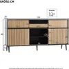 MODFU Buffet 4 Portes et 1 Tiroir - Bahut de Salon avec Voir les images du produit 4