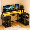 YITAHOME L-förmige Schreibtisch, 137cm LED Gaming Tisch mit Produktbild-Vorschau 1