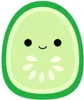 Squishmallows Kuscheltier Plüsch Carmichael grüne Gurke Produktbild-Vorschau 1