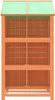 vidaXL Voliéra hnědá 97x81x152 cm borovicový masiv Náhled obrázku produktu 5