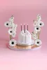 Candele di compleanno 14cm lisce set da 12 nero oro Anteprima dell’immagine prodotto 2