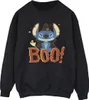 Disney - "Boo!" Sweatshirt für Damen BI23002 (XL) (Schwarz) Produktbild-Vorschau 1