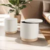 tectake® 2er Set Sitzhocker mit Stauraum Orchide mit Produktbild-Vorschau 10