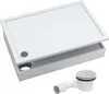 AQUABAD® Duschwanne Komplettset Basic Smooth White 90x120cm Produktbild-Vorschau 1