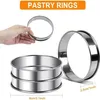 Set mit 6 Gebäckringen aus Edelstahl – 8 cm Tarteringe – Produktbild-Vorschau 2
