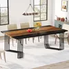 A dining room scene with a large wooden table and chairs. Náhled obrázku produktu