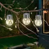 esotec Solar Hängeleuchten 3er-Set Crackle Balls warmweiß Produktbild-Vorschau 1