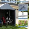 COSTWAY fietsschuur, waterdicht, tuinhuis met rolluikdeur, Productafbeelding-voorbeeld 6