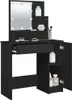 vidaXL Coiffeuse avec LED noir 86,5x35x136 cm Voir les images du produit 11