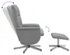 vidaXL Massagesessel mit Fußhocker Hellgrau Stoff Produktbild-Vorschau 6
