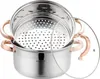 Klausberg Dampfgarer 22 cm Edelstahl Roségold Produktbild-Vorschau 1