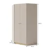 Eckschrank ALEX 95x195 cm, Kleiderschrank mit 2 Türen & 2 Produktbild-Vorschau 6