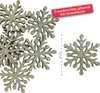 A collection of glittery snowflake decorations. Produktbild-Vorschau