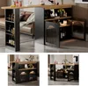 Ausziehbarer Bartisch 138-193x39x105cm Esstisch Stauraum Produktbild-Vorschau 2