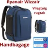 Sac à dos de voyage RYANAIR WIZZAIR 40 x 25 x 20 cm (dans Voir les images du produit 13
