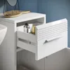 Badezimmer Unterschrank "Leon" weiß Hochglanz Badmöbel Produktbild-Vorschau 5