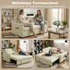HOMCOM Schlafsofa 141x 180cm 2-Sitzer Sofa mit Produktbild-Vorschau 4