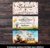 LANOLU Retro Blechschild GARTENREGELN Schild, Blechschilder Produktbild-Vorschau 6