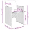 Gartenstühle mit Kissen 4 Stk. Grau Poly Rattan Produktbild-Vorschau 12