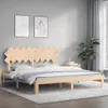 Massivholzbett mit Kopfteil 203,5 x 183,5 x 80,5 cm Produktbild-Vorschau 3