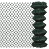 vidaXL Recinzione in rete metallica d'acciaio 1x25 m Verde Anteprima dell’immagine prodotto 3
