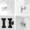 Hochwertig 4-tlg. Küchenschrank-Set Kalmar Hochglanz-Weiß Produktbild-Vorschau 6