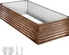 SucceBuy Hochbeet aus Metall 240x120x62 cm, rechteckiges Produktbild-Vorschau 1