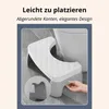 1er WC-Hocker 'SquatEase' – Grau – Abnehmbar, rutschfest & Produktbild-Vorschau 4