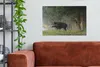 MuchoWow® - Leinwandbilder - Wildschwein - Rotwild - Wald, Produktbild-Vorschau 2