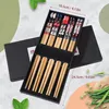 5 Paar Japanische Essstäbchen aus Bambus - Produktbild-Vorschau 2