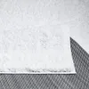Shaggy Hochflor Teppich Wohnzimmer - 100x200 cm - Weiß - Produktbild-Vorschau 6