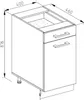 Küchenunterschrank Vicco R-Line Goldkraft Eiche 40 cm Produktbild-Vorschau 2